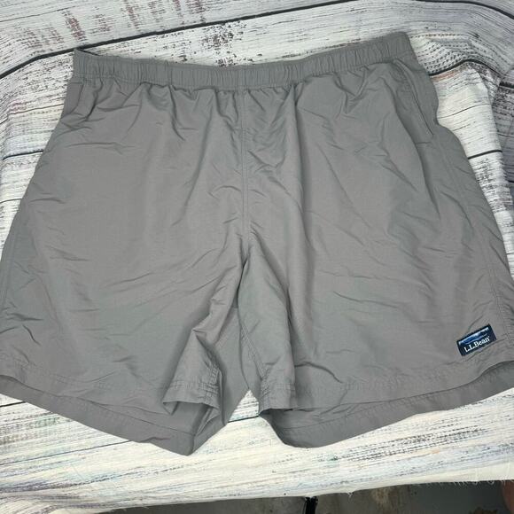 L.L. Bean Men’s Grey Swim Trunks Swimsuit 3XL - Picture 1 of 5